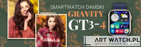 Smartwatch Damski Gravity GT3-4 Różowo-Granatowy