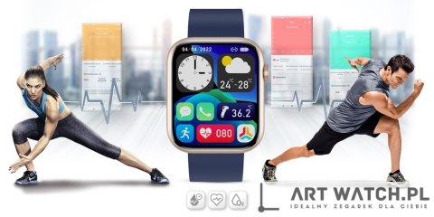 Smartwatch Damski Gravity GT3-4 Różowo-Granatowy