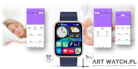 Smartwatch Damski Gravity GT3-4 Różowo-Granatowy