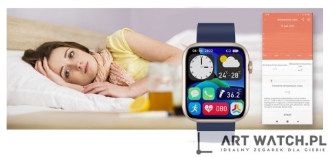 Smartwatch Damski Gravity GT3-4 Różowo-Granatowy