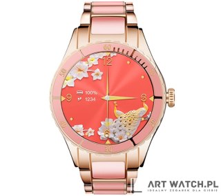 Smartwatch Damski Rubicon RNCE82 Różowy