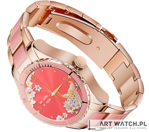 Smartwatch Damski Rubicon RNCE82 Różowy