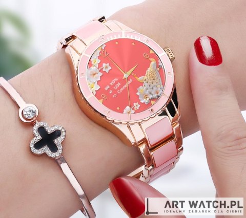 Smartwatch Damski Rubicon RNCE82 Różowy