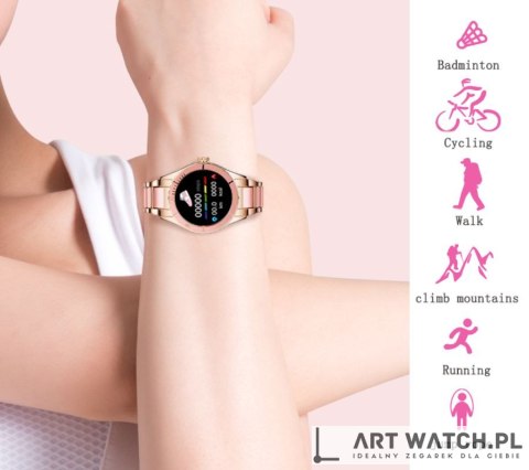 Smartwatch Damski Rubicon RNCE82 Różowy