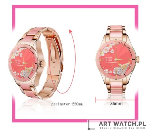 Smartwatch Damski Rubicon RNCE82 Różowy