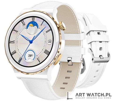 Smartwatch Damski Rubicon RNCE92 PRO White/2 x Pasek SMARUB171