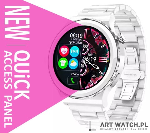 Smartwatch Damski Rubicon RNCE92 PRO White/2 x Pasek SMARUB171