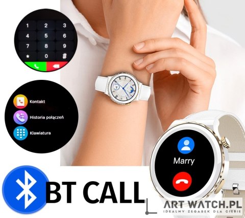Smartwatch Damski Rubicon RNCE92 PRO White/2 x Pasek SMARUB171