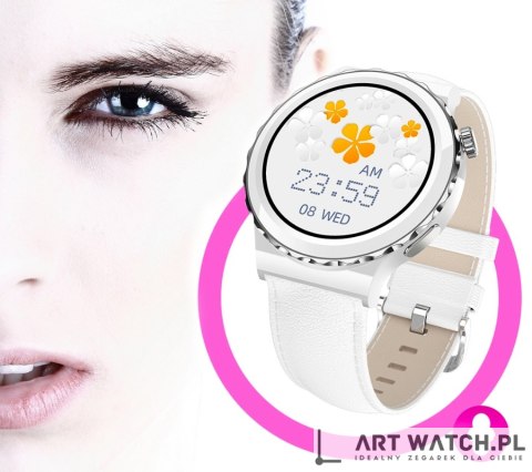 Smartwatch Damski Rubicon RNCE92 PRO White/2 x Pasek SMARUB171