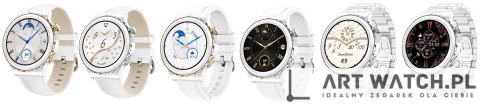 Smartwatch Damski Rubicon RNCE92 PRO White/2 x Pasek SMARUB171