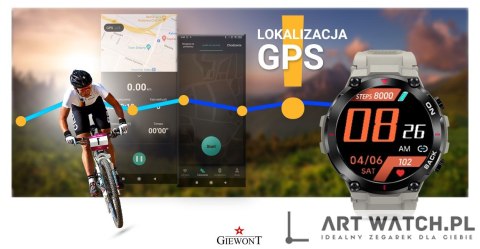 Smartwatch GIEWONT Pionier GPS GW460-3 - Light Stone
