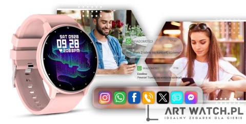 Smartwatch GIEWONT Różowy GW120-1