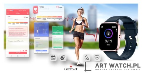 Smartwatch Giewont Różowo-Granatowy GW230-5