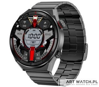 Smartwatch Rubicon RNCE99 Black Metal + Silicon SMARUB194