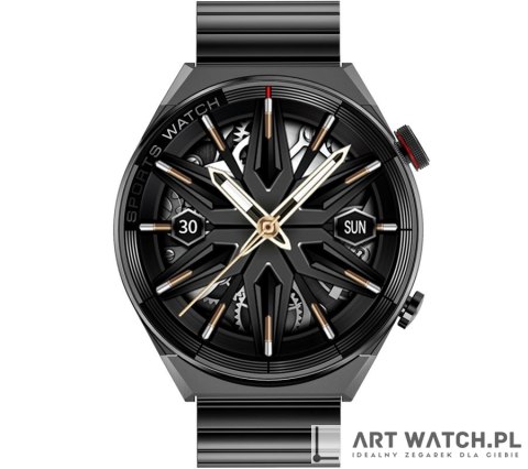 Smartwatch Rubicon RNCE99 Black Metal + Silicon SMARUB194