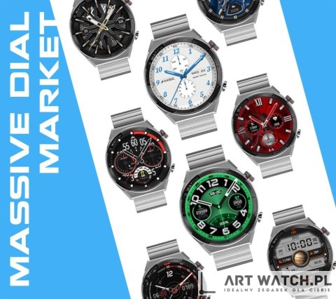 Smartwatch Rubicon RNCE99 Black Metal + Silicon SMARUB194