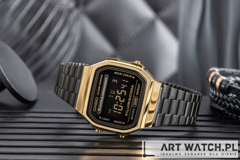 Zegarek Męski CASIO Vintage A168WEGB-1BEF + BOX