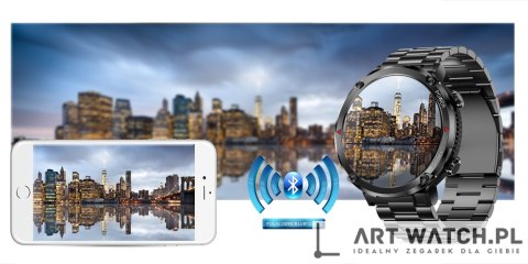 Smartwatch Gravity GT21-1+ Czarny Pasek Silikonowy