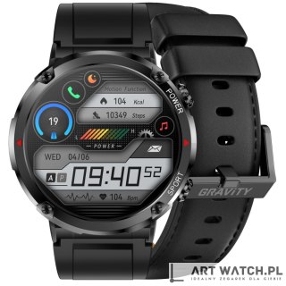 Smartwatch Gravity GT21-3 + Czarny Pasek Silikonowy