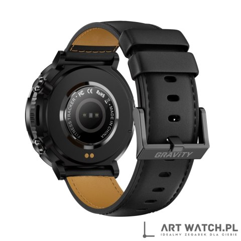 Smartwatch Gravity GT21-3 + Czarny Pasek Silikonowy