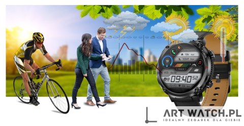 Smartwatch Gravity GT21-3 + Czarny Pasek Silikonowy