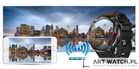 Smartwatch Gravity GT21-3 + Czarny Pasek Silikonowy