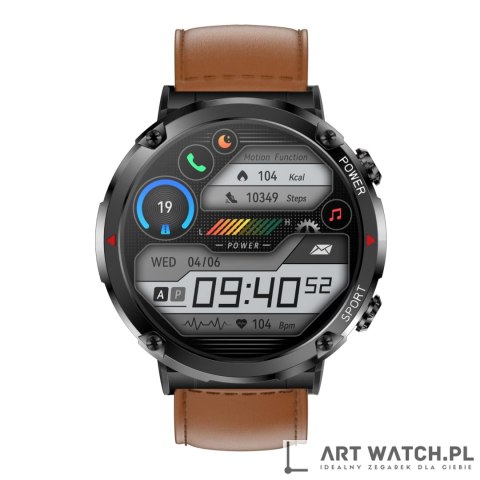 Smartwatch Gravity GT21-4 + Czarny Pasek Silikonowy