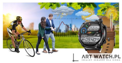 Smartwatch Gravity GT21-4 + Czarny Pasek Silikonowy