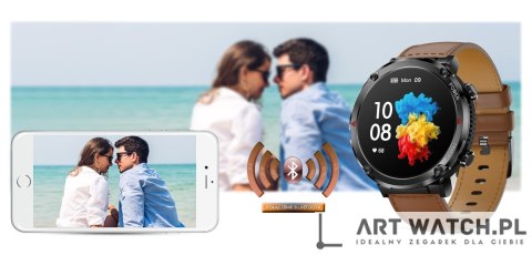 Smartwatch Gravity GT21-4 + Czarny Pasek Silikonowy