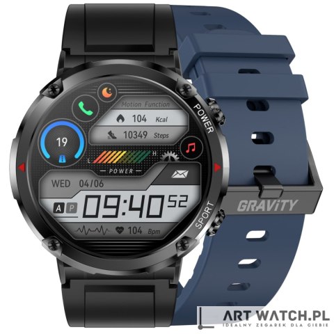 Smartwatch Gravity GT21-5 + Granatowy Pasek Silikonowy