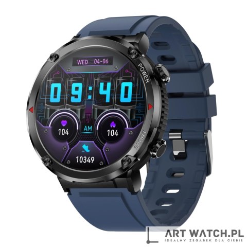 Smartwatch Gravity GT21-5 + Granatowy Pasek Silikonowy