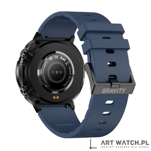 Smartwatch Gravity GT21-5 + Granatowy Pasek Silikonowy