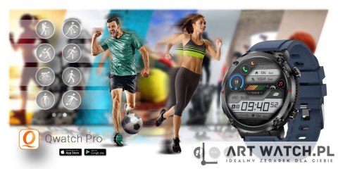 Smartwatch Gravity GT21-5 + Granatowy Pasek Silikonowy