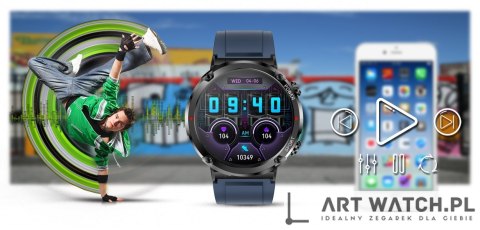 Smartwatch Gravity GT21-5 + Granatowy Pasek Silikonowy