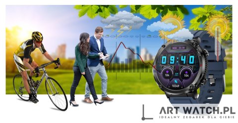 Smartwatch Gravity GT21-5 + Granatowy Pasek Silikonowy
