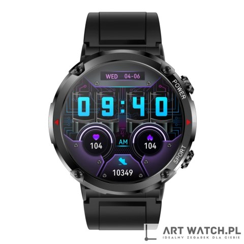 Smartwatch Gravity GT21-6 + Czerwony Pasek Silikonowy