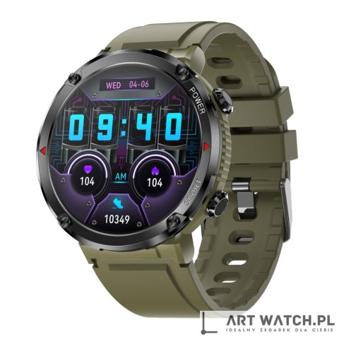 Smartwatch Gravity GT21-7 + Czarny Pasek Silikonowy