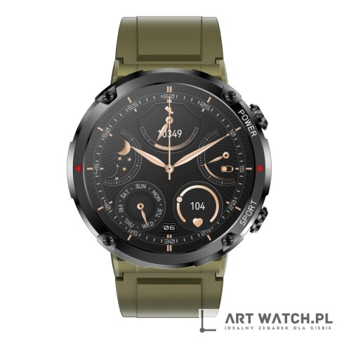 Smartwatch Gravity GT21-7 + Czarny Pasek Silikonowy