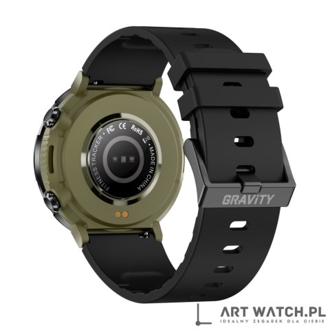Smartwatch Gravity GT21-7 + Czarny Pasek Silikonowy