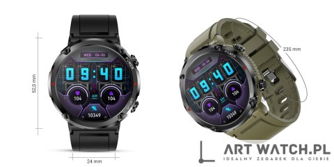 Smartwatch Gravity GT21-7 + Czarny Pasek Silikonowy