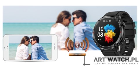 Smartwatch Gravity GT21-7 + Czarny Pasek Silikonowy