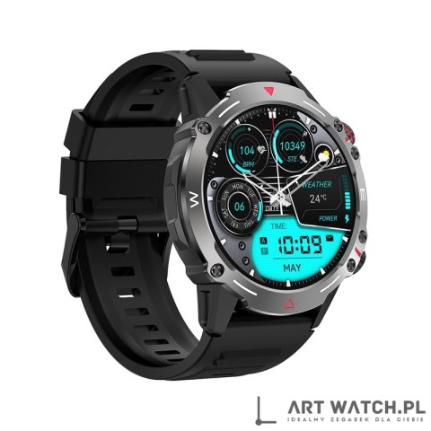 Smartwatch VELTORI VT110-1 Czarny Pasek Silikonowy