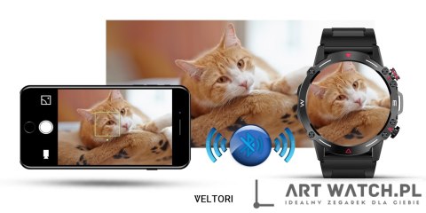 Smartwatch VELTORI VT110-1 Czarny Pasek Silikonowy