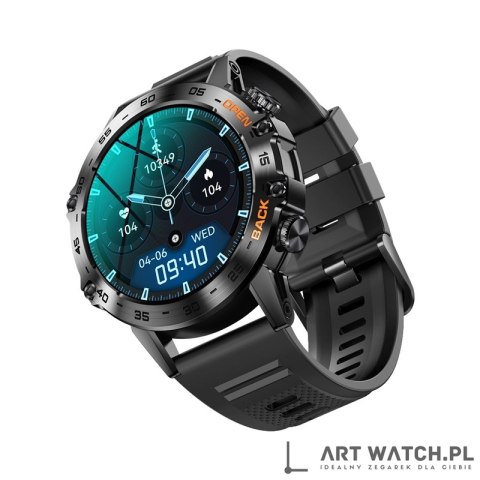 Smartwatch VELTORI VT120-1 Czarny Pasek Silikonowy