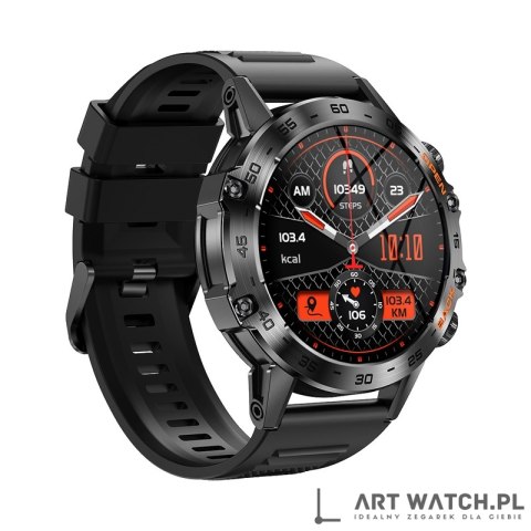 Smartwatch VELTORI VT120-1 Czarny Pasek Silikonowy