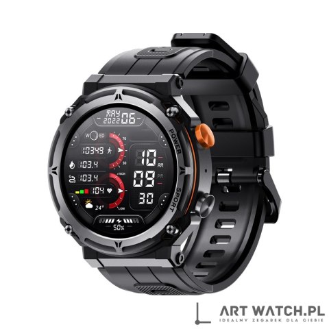 Smartwatch VELTORI VT130-1 Czarny Pasek Silikonowy