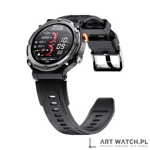Smartwatch VELTORI VT130-1 Czarny Pasek Silikonowy