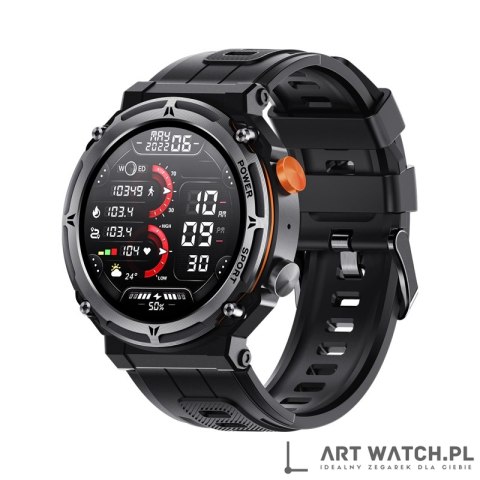 Smartwatch VELTORI VT130-1 Czarny Pasek Silikonowy