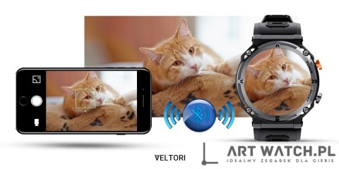 Smartwatch VELTORI VT130-1 Czarny Pasek Silikonowy