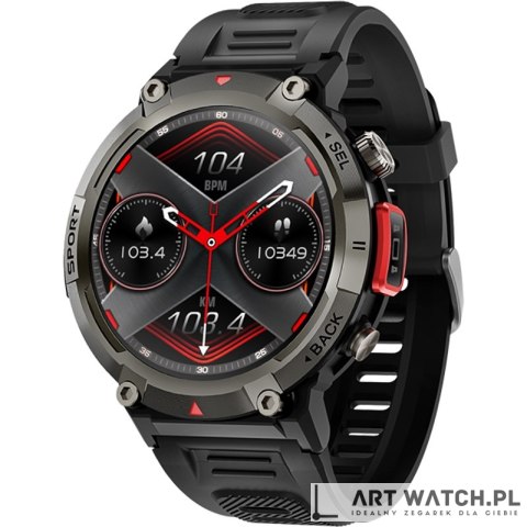 Smartwatch VELTORI VT140-1 Czarny Pasek Silikonowy